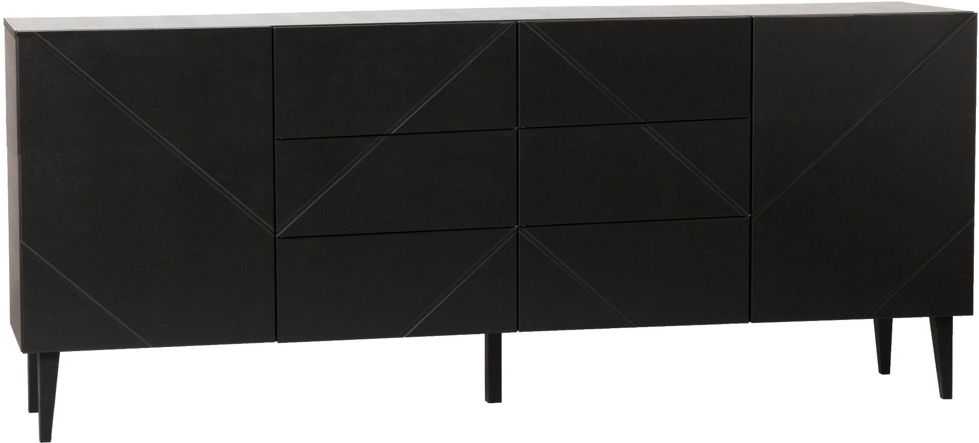 Vilja senkki 200 2 ovea ja 6 ltk, musta