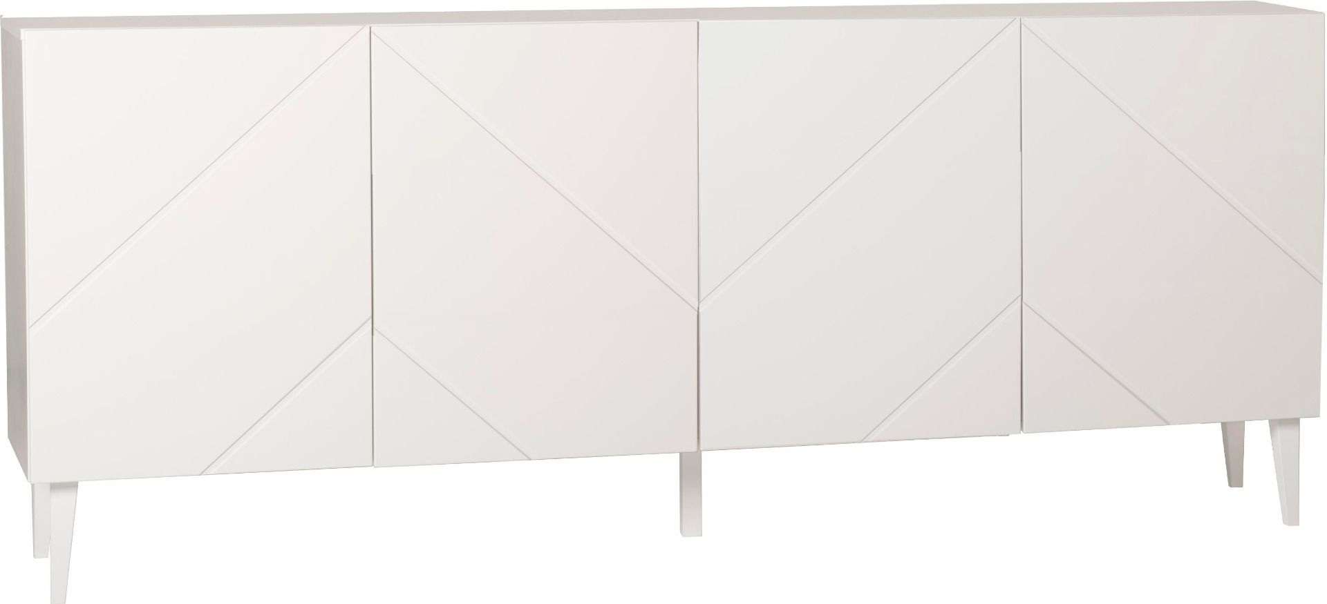 Hiipakka Vilja senkki 200cm ovilla, valkoinen