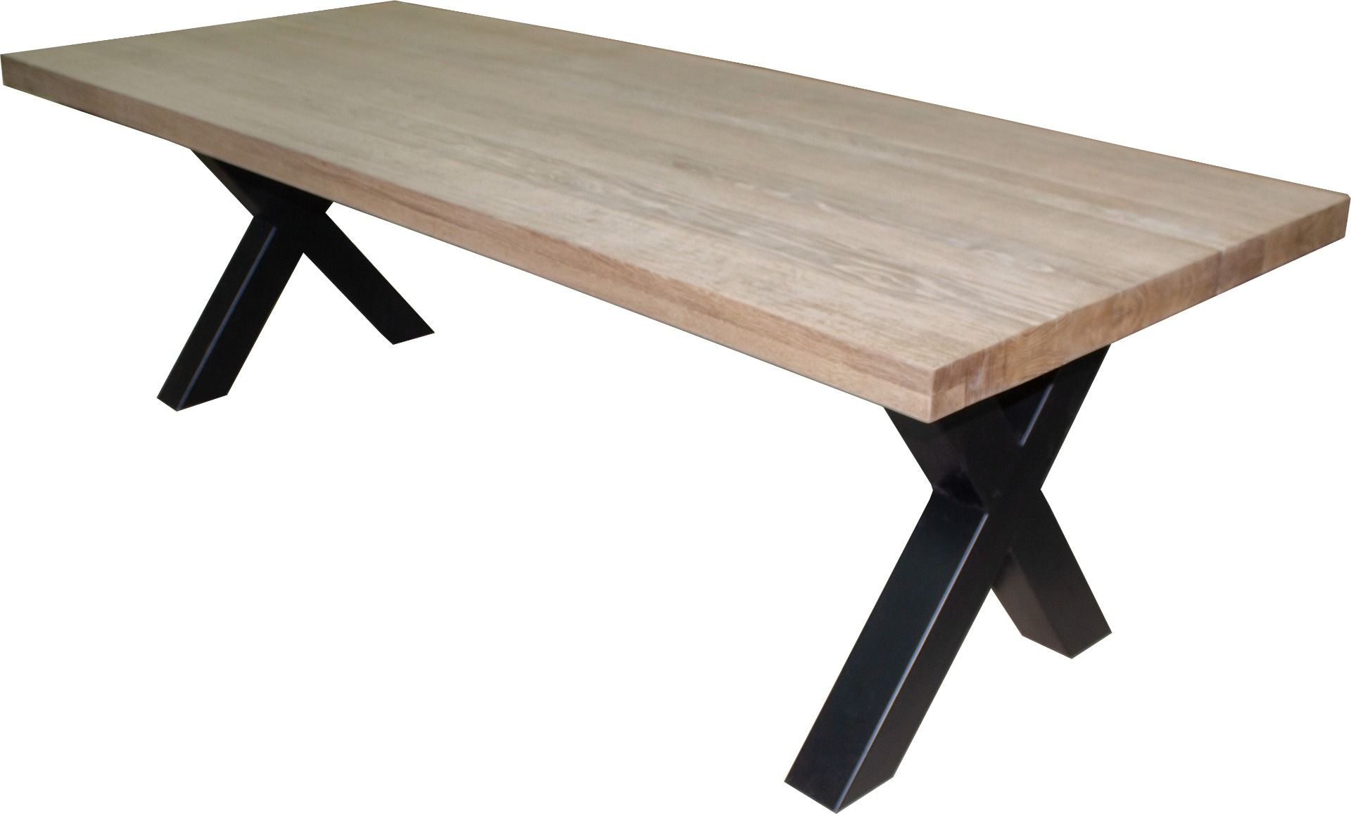 Boston tammipöytä 300 cm, X-jalat