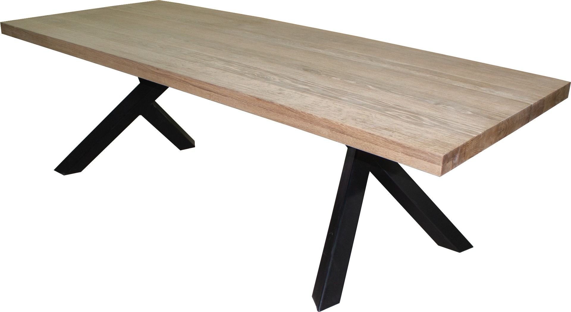 Boston tammipöytä 300 cm, X-jalat