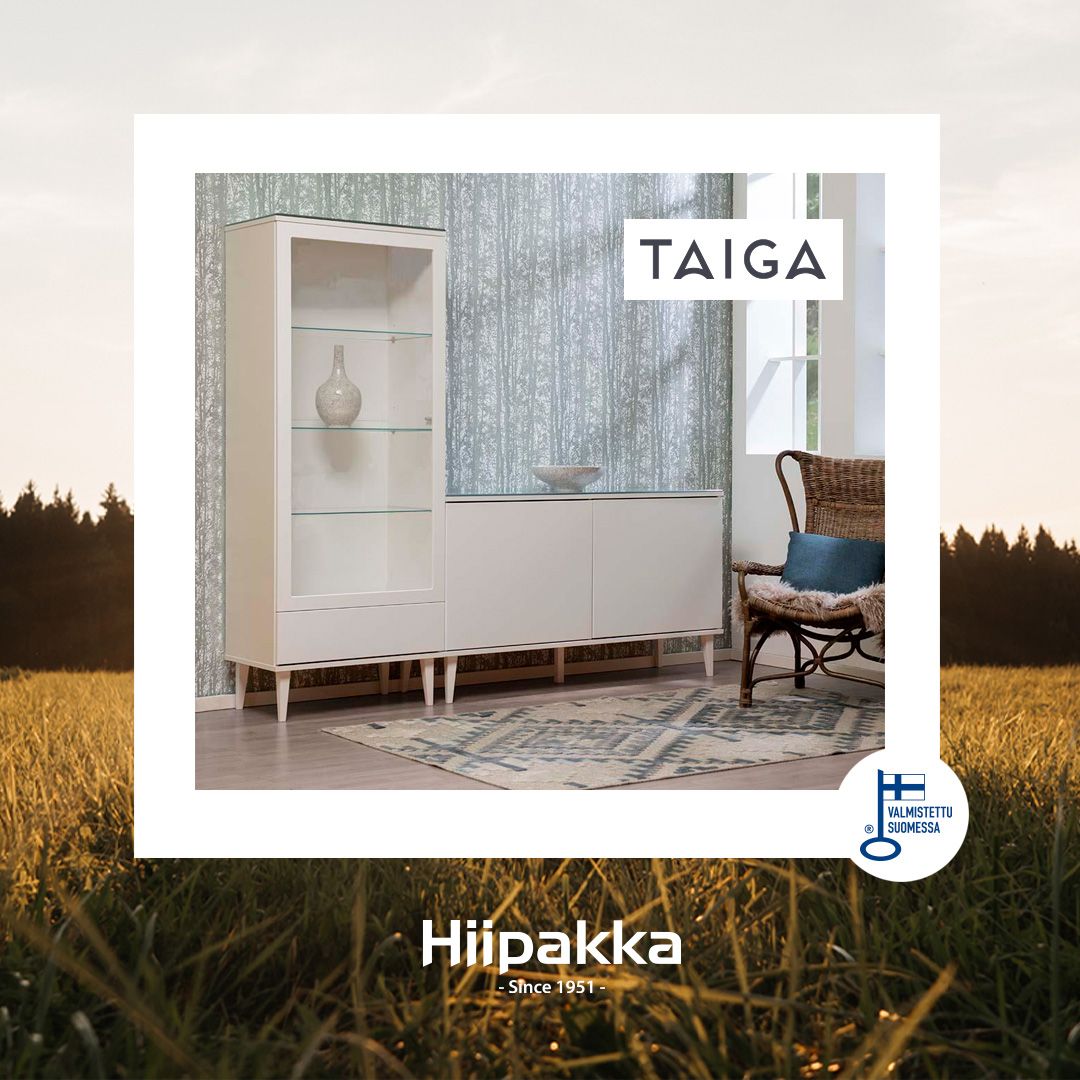 Hiipakka Taiga 4.5 korkea tv-taso +kirkaslasi