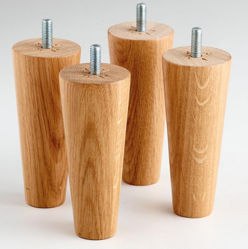 Tempur Stay sängyn pyöreät tammijalat