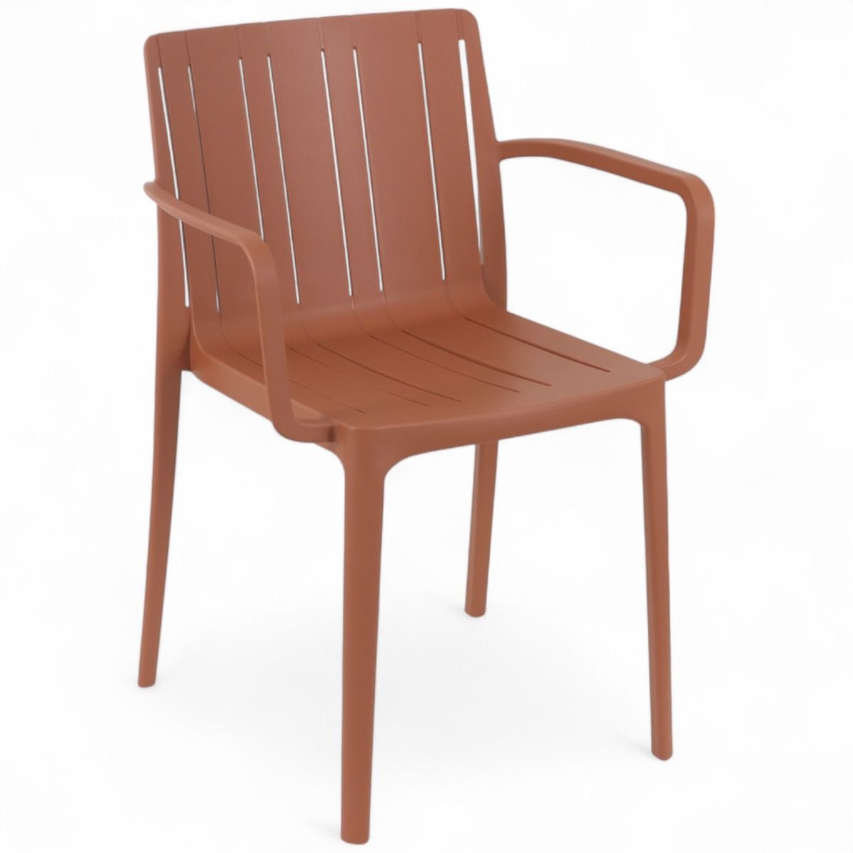 Tiffany muovituoli kuparin ruskealla värillä