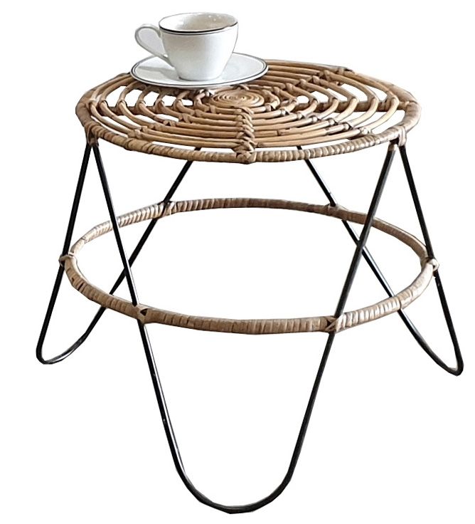 Tiko sivupöytä, rottinkia