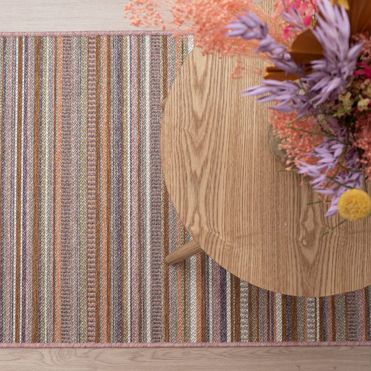 Tivoli käytävämatto 80 cm roosa