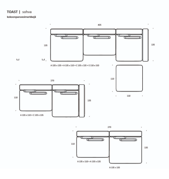 Interface Toast sohva