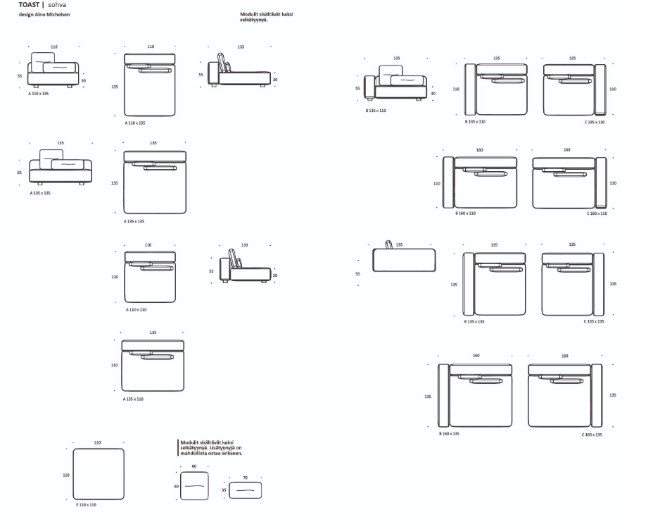 Interface Toast sohva
