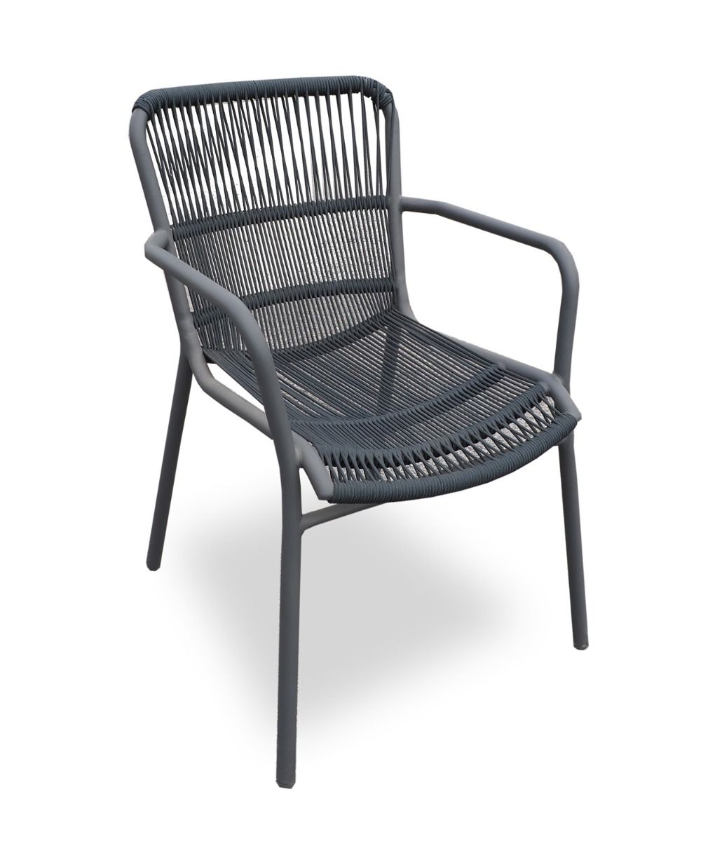 Hobart pyöreä terassipöytä + 4 Tonga-tuolia