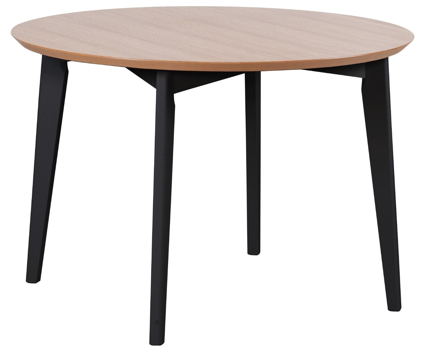 Touko ruokapöytä pyöreä 110cm, musta/tammi
