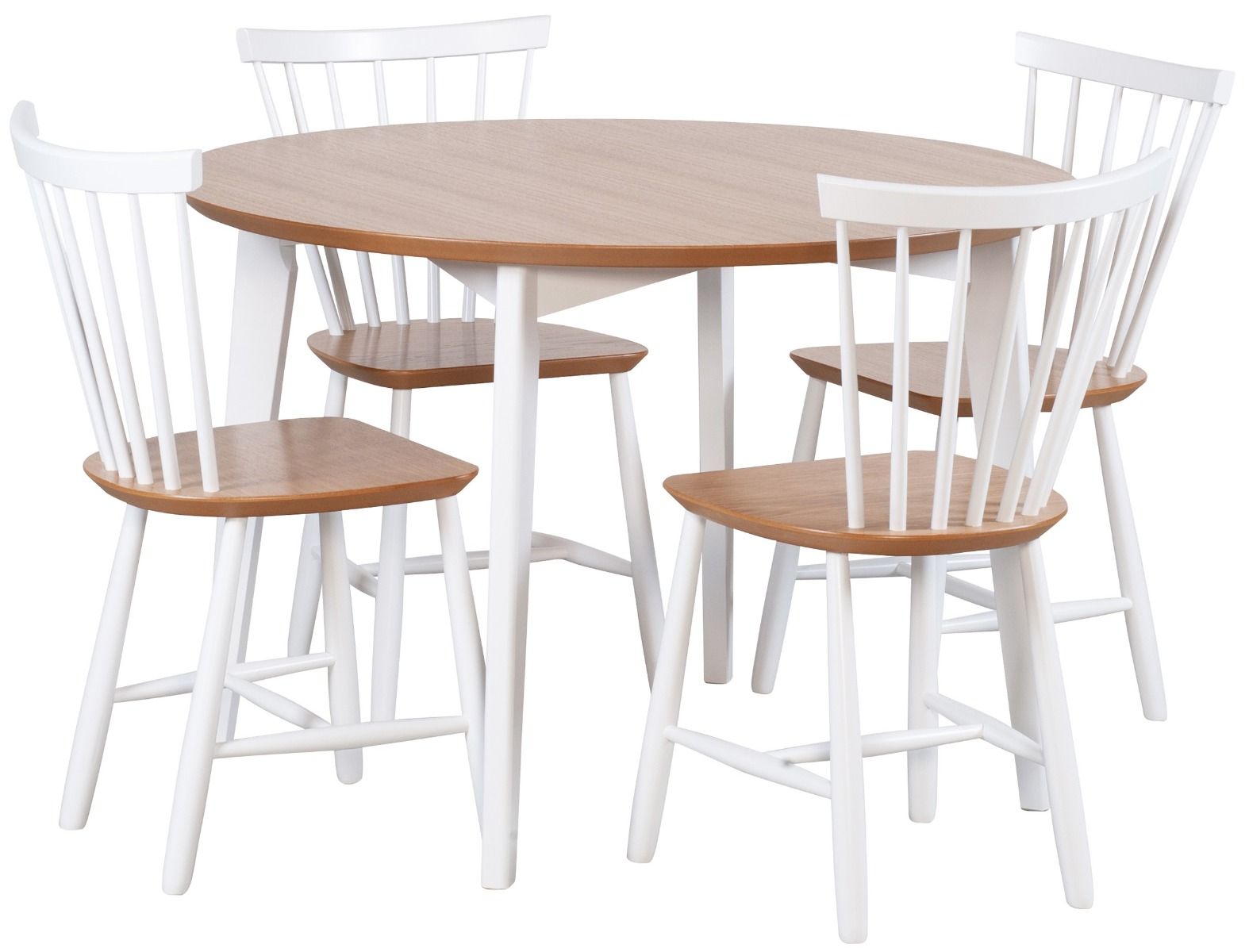 Touko pinnatuoli, valkoinen/tammi