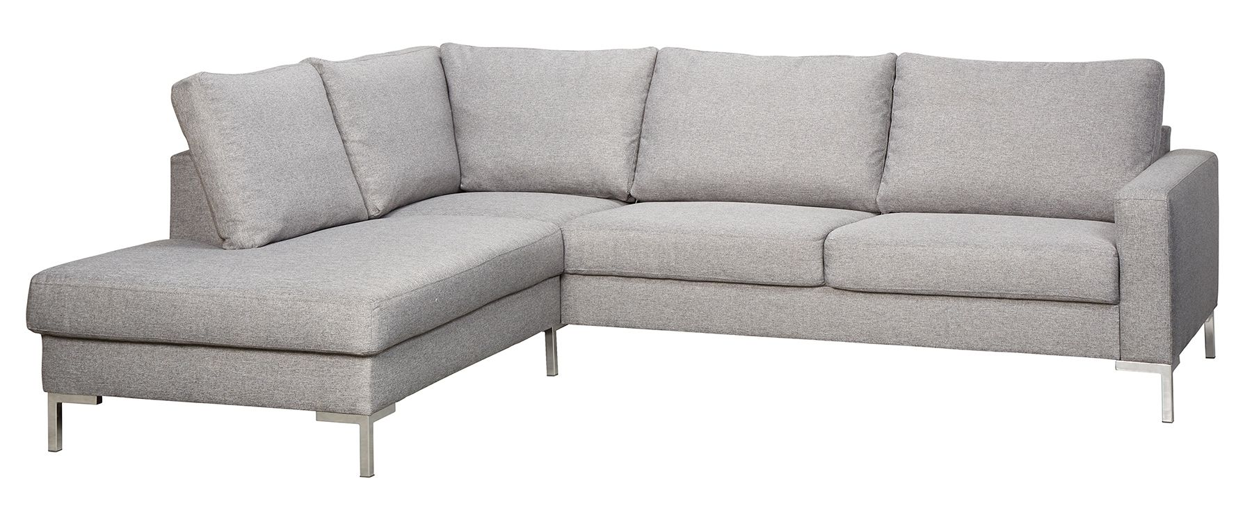 Tracy avokulmasohva vaaleanharmaa