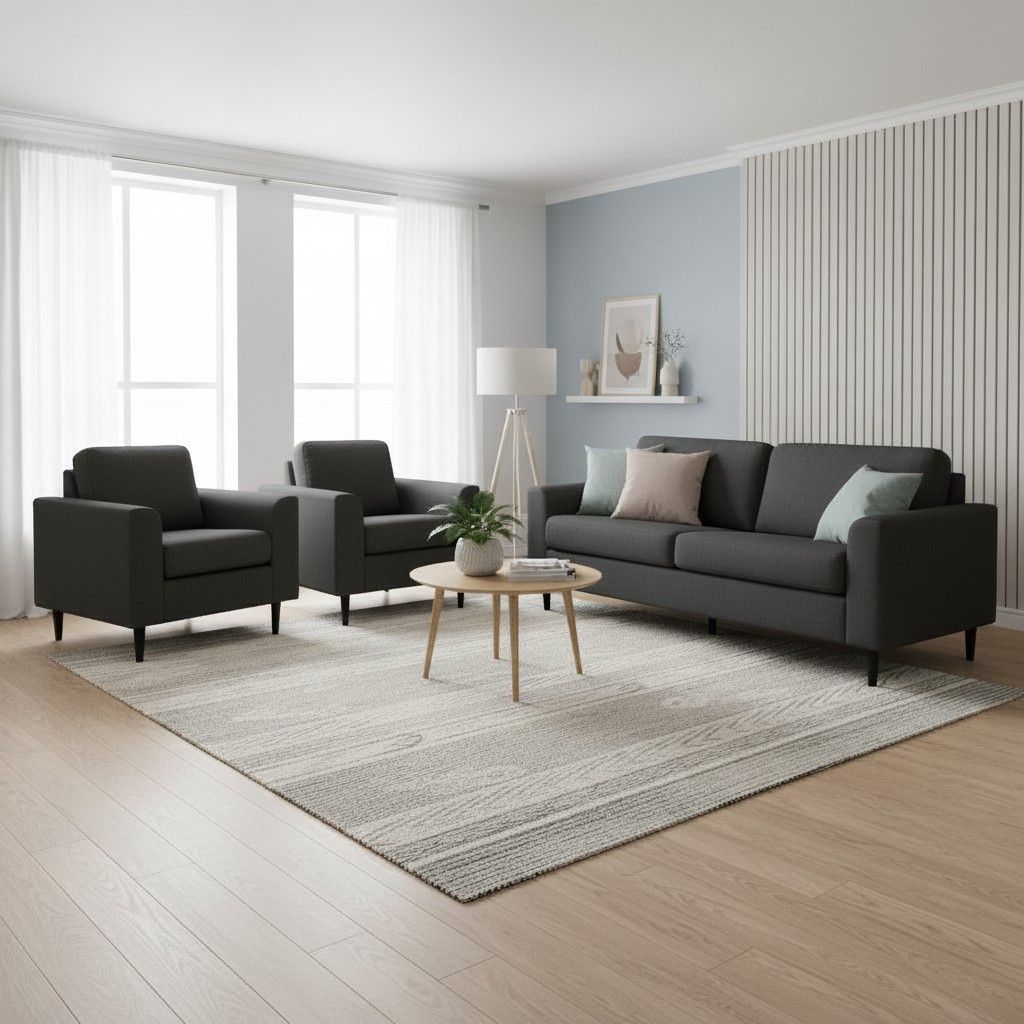 Napue 3+1+1 sohvakalusto tummanharmaa