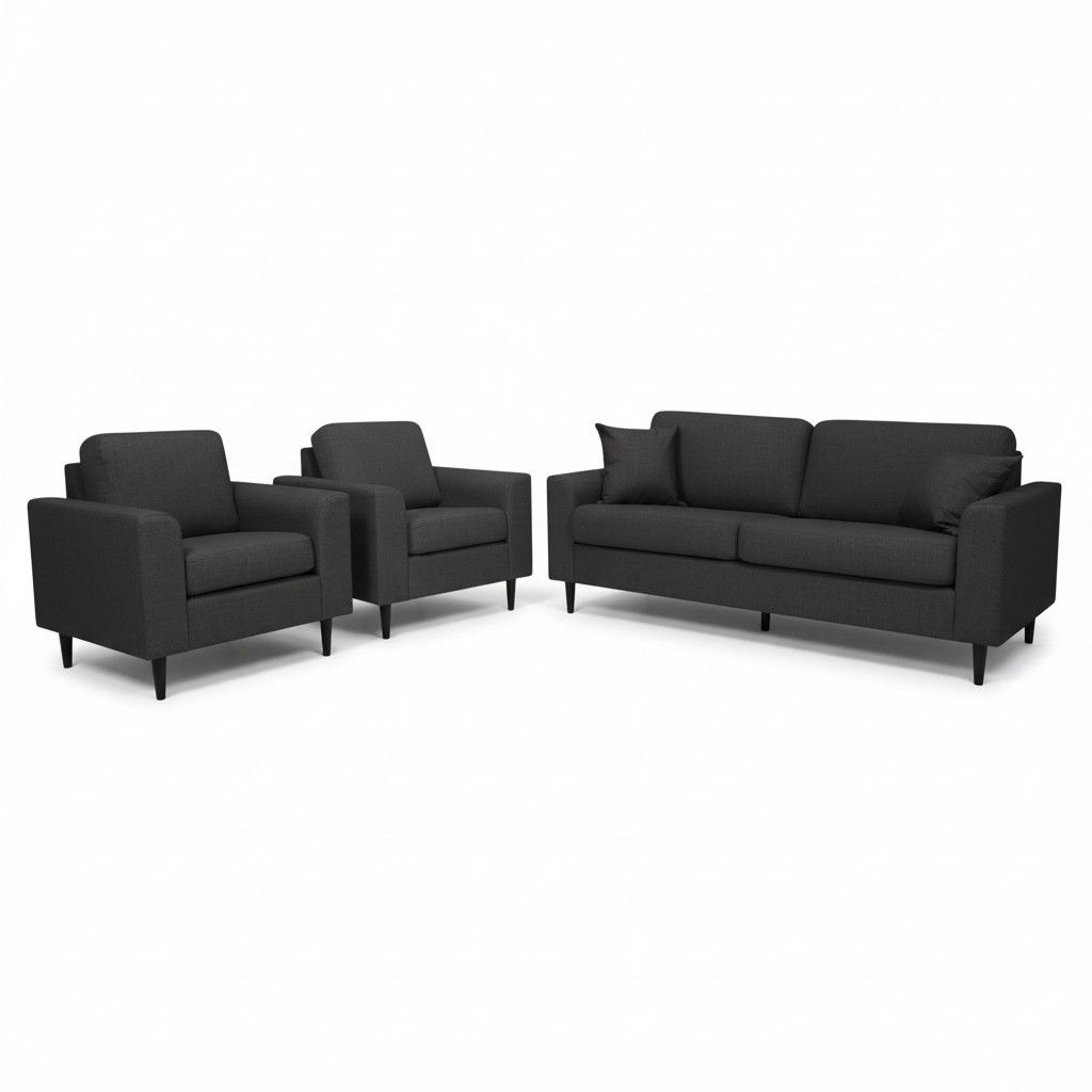 Napue 3+1+1 sohvakalusto tummanharmaa
