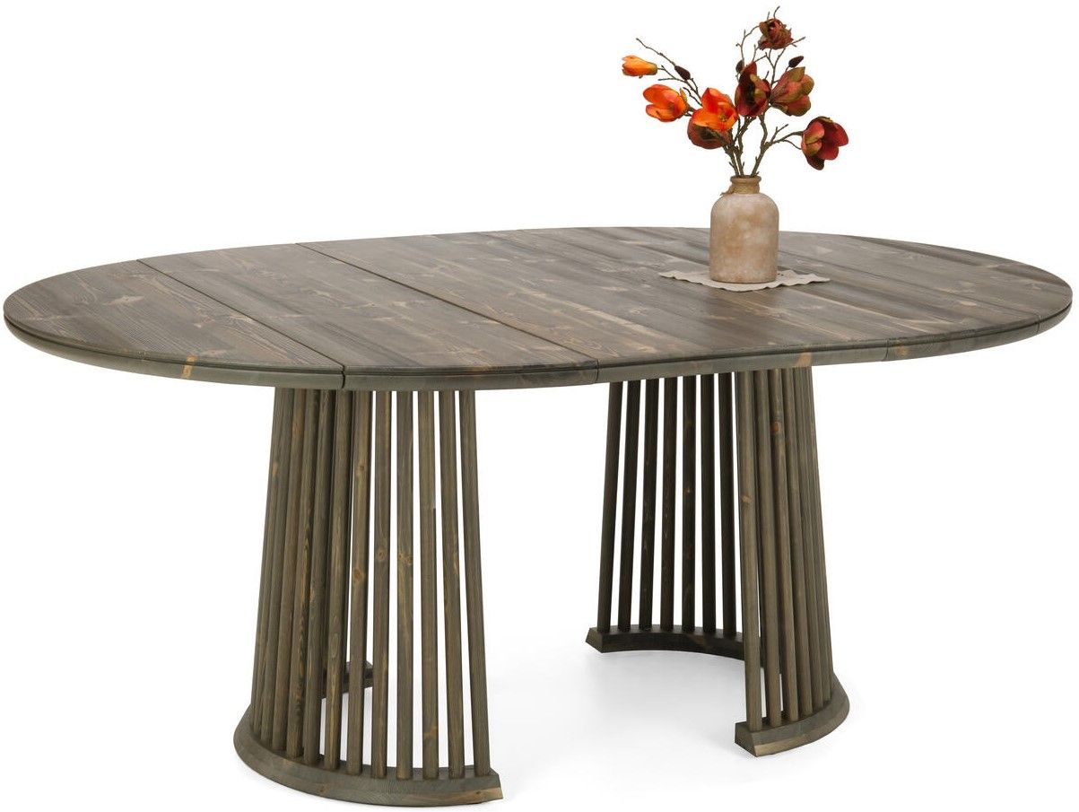 Elina pyöreä ruokapöytä 130cm, harmaa
