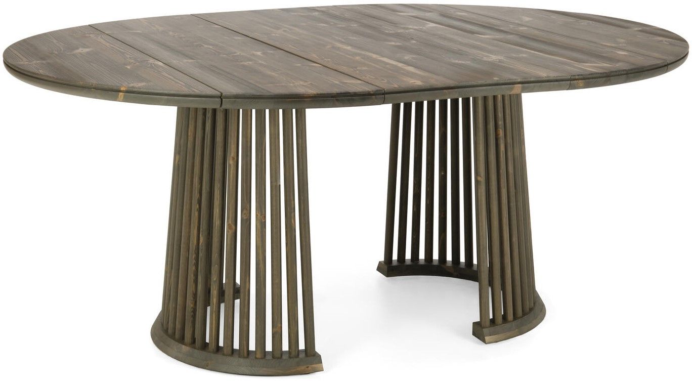 Elina pyöreä ruokapöytä 130cm, harmaa