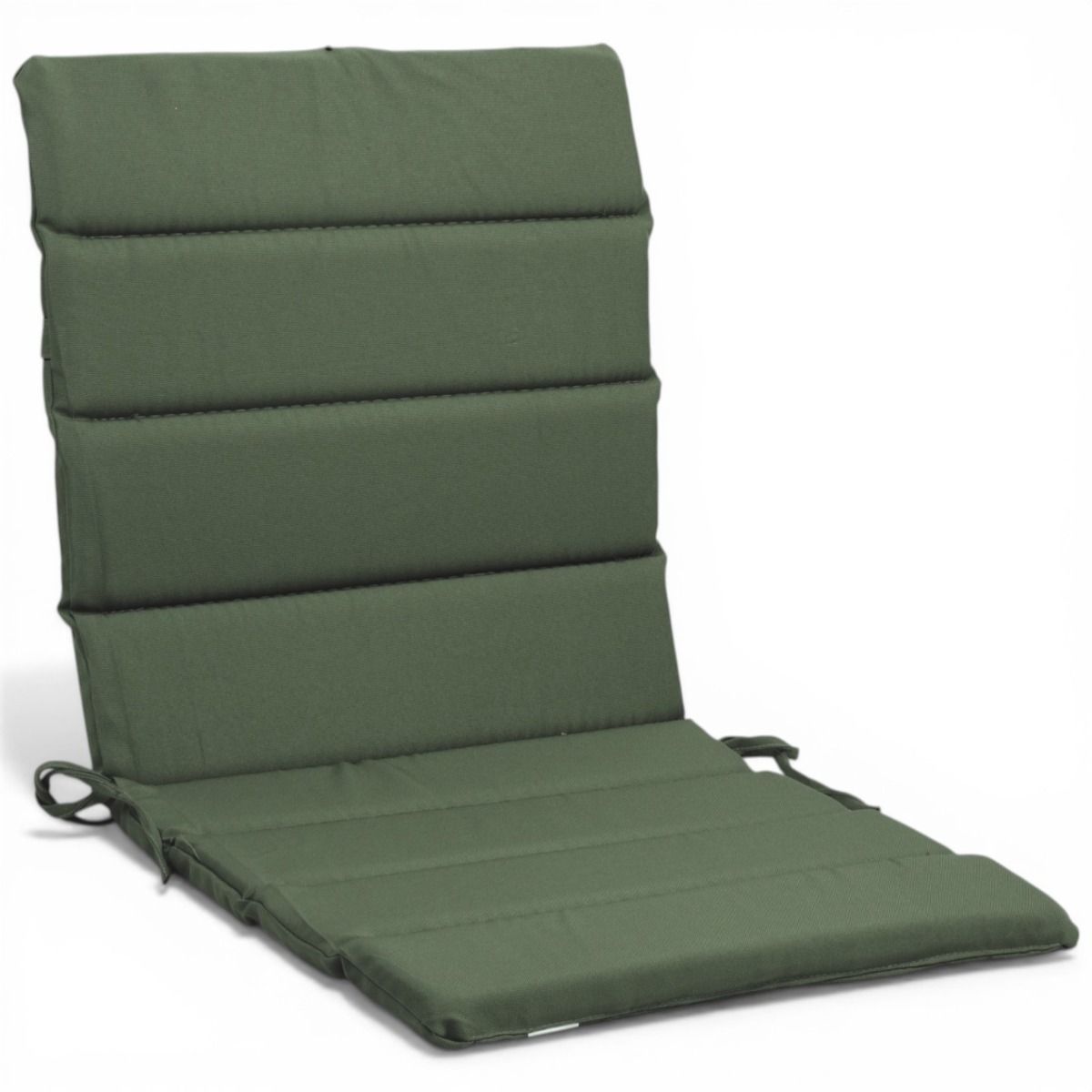 Istuinpehmusteet vihreä matalaselkäinen