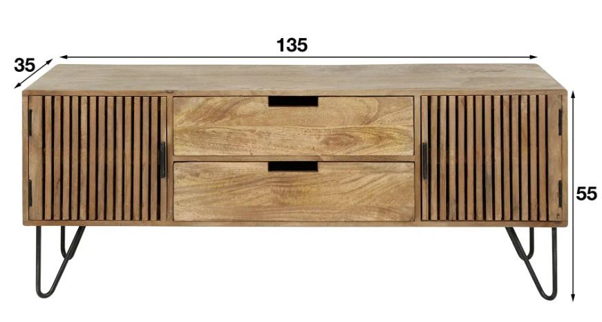 Amsterdam Tweak TV-taso 135cm, mangopuu