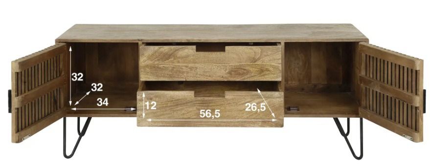 Amsterdam Tweak TV-taso 135cm, mangopuu