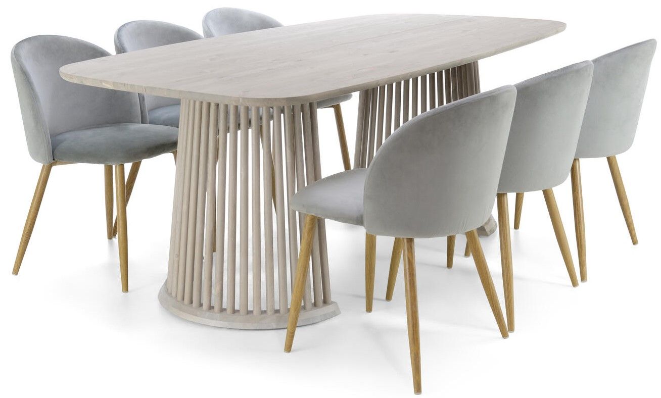 Tyyni ruokapöytä 97x200 rimajalalla