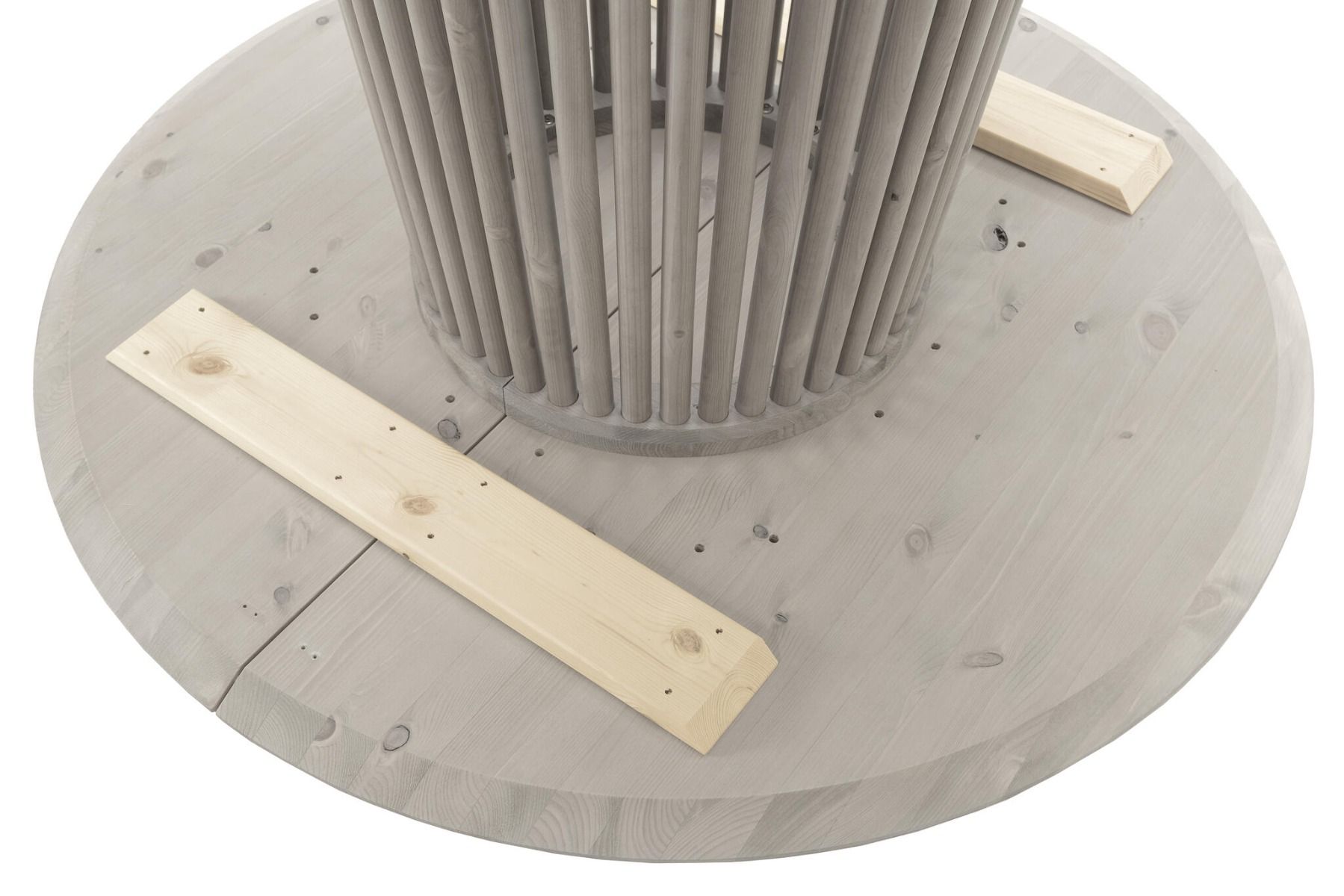 Tyyni ruokapöytä 115cm rimajalalla, musta