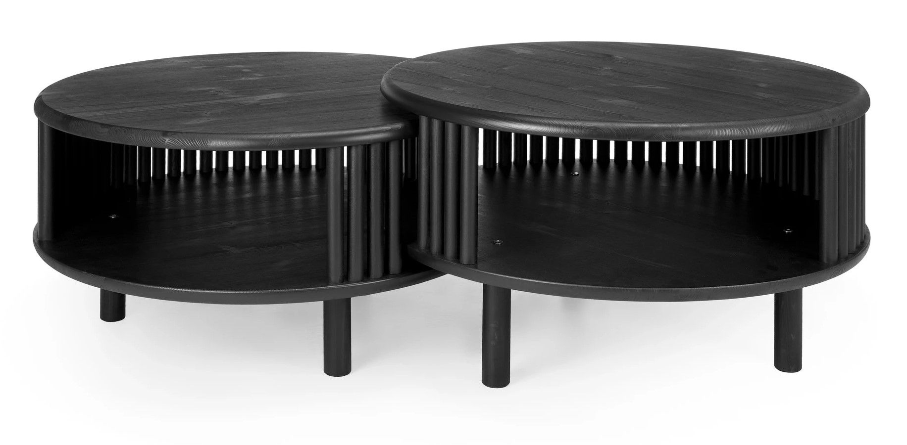 Tyyni sarjapöytä rima, musta