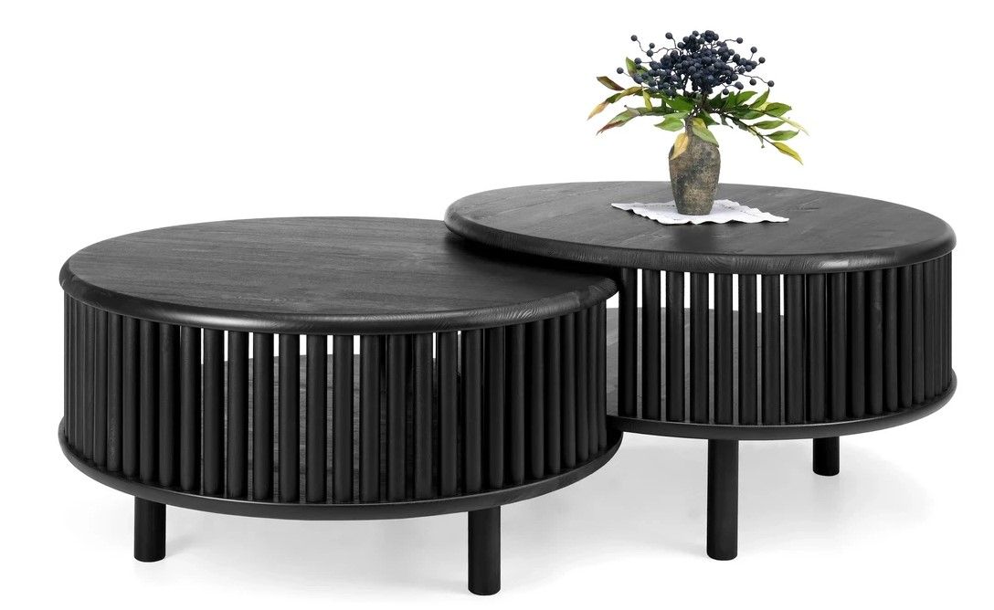 Tyyni sarjapöytä rima, musta