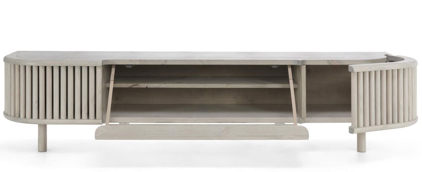 Tyyni TV-taso 195cm rimaovilla, vaalea