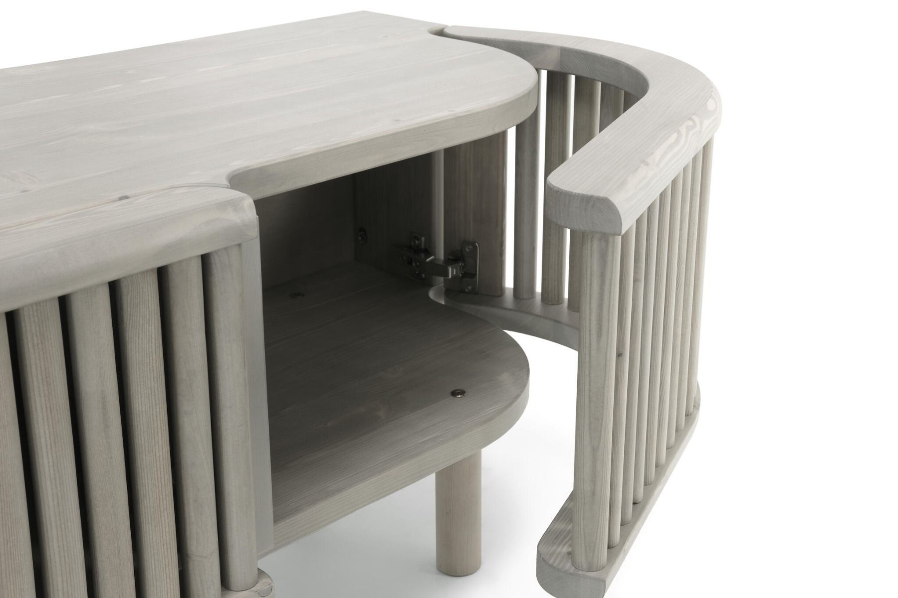 Tyyni TV-taso 195cm rimaovilla, vaalea