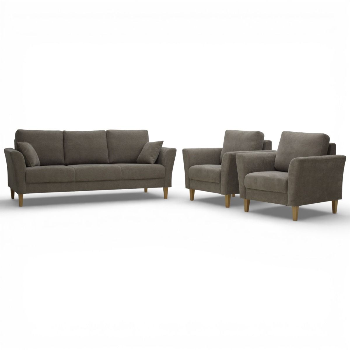 Unico Bistro 3+1+1 sohvakalusto, khakin ruskea