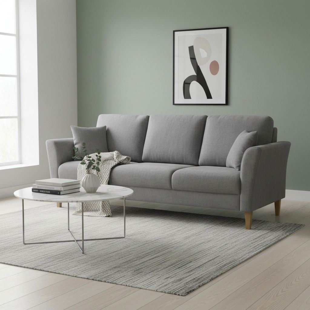 Harmaa Unico Bistro kolmenistuttava sohva