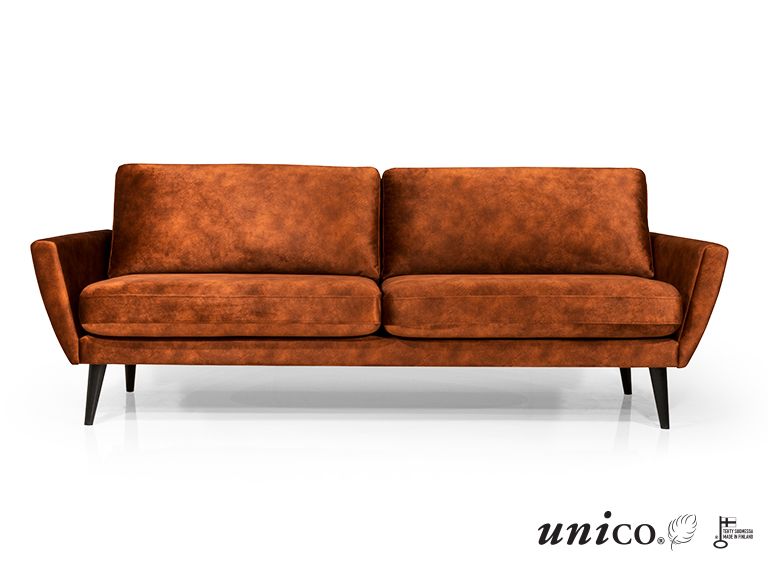 Unico Moonlight 3-istuttava sohva, eri värejä