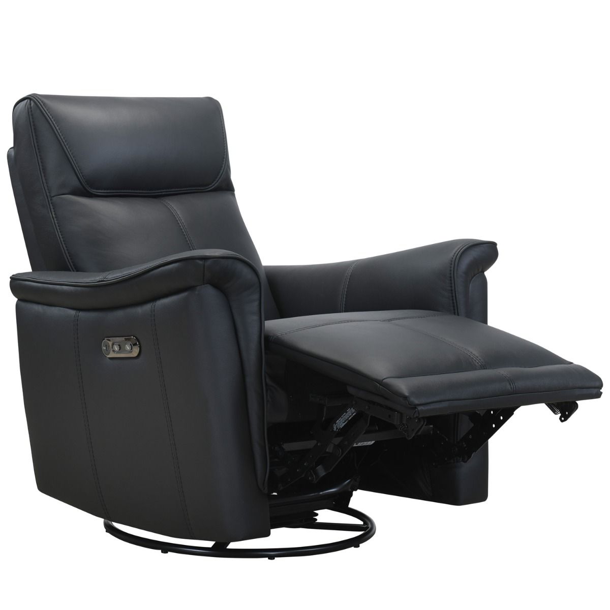 Valencia 3+1+1 sohvakalusto sähkömekanismeilla, musta nahka