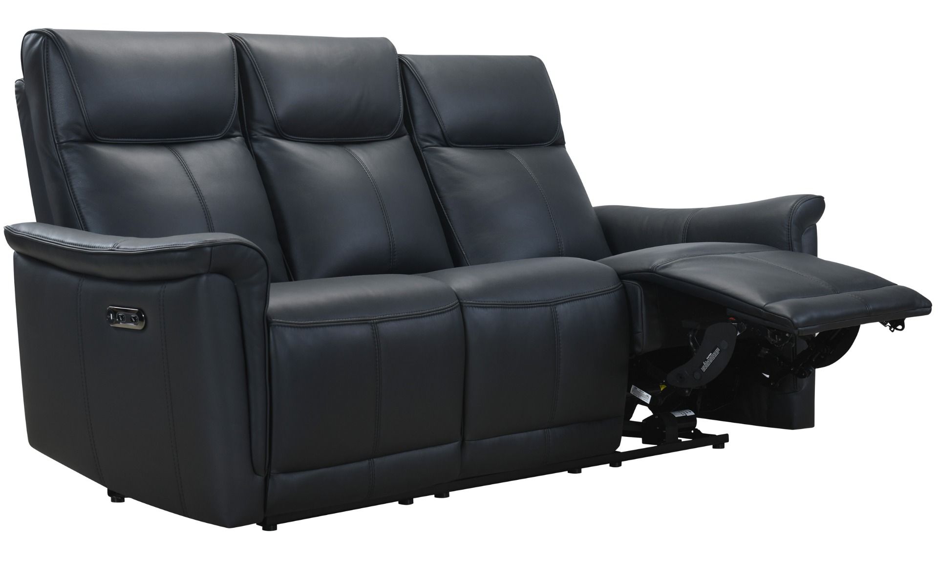 Valencia 3+1+1 sohvakalusto sähkömekanismeilla, musta nahka