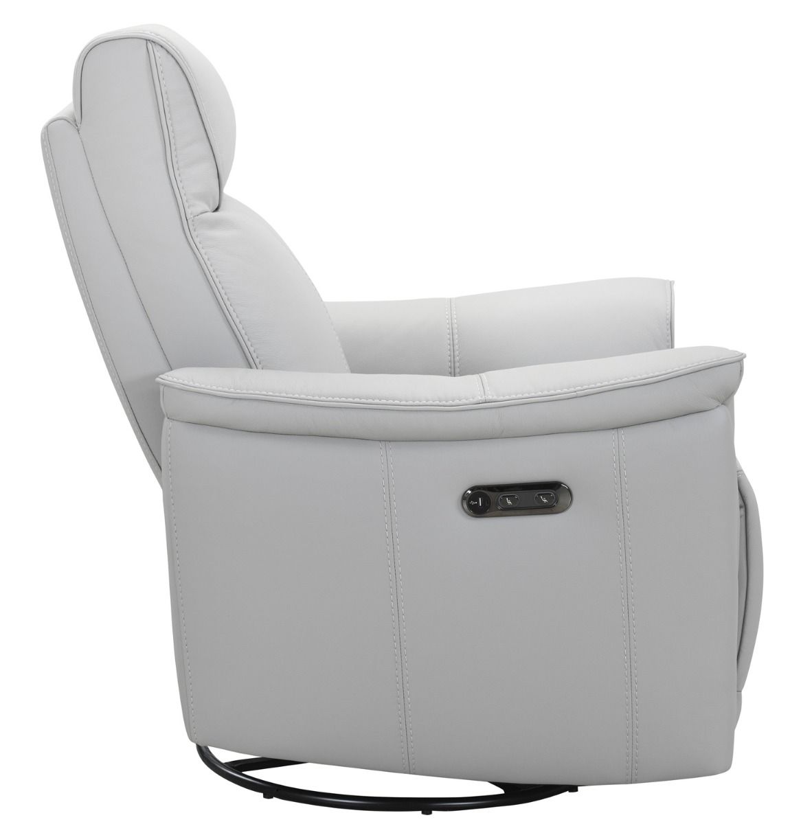 Valencia 3+1+1 sohvakalusto sähkömekanismeilla, vaaleanharmaa nahka