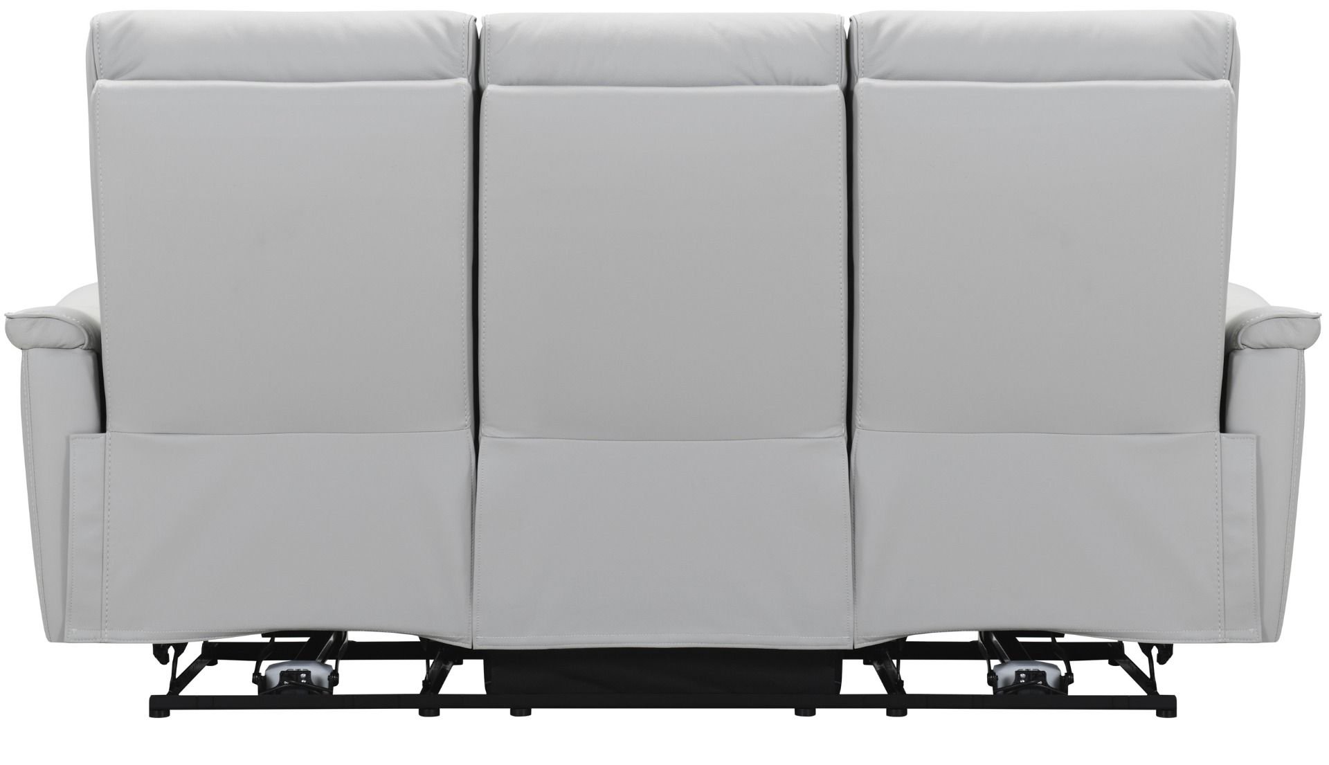 Valencia 3+1+1 sohvakalusto sähkömekanismeilla, vaaleanharmaa nahka