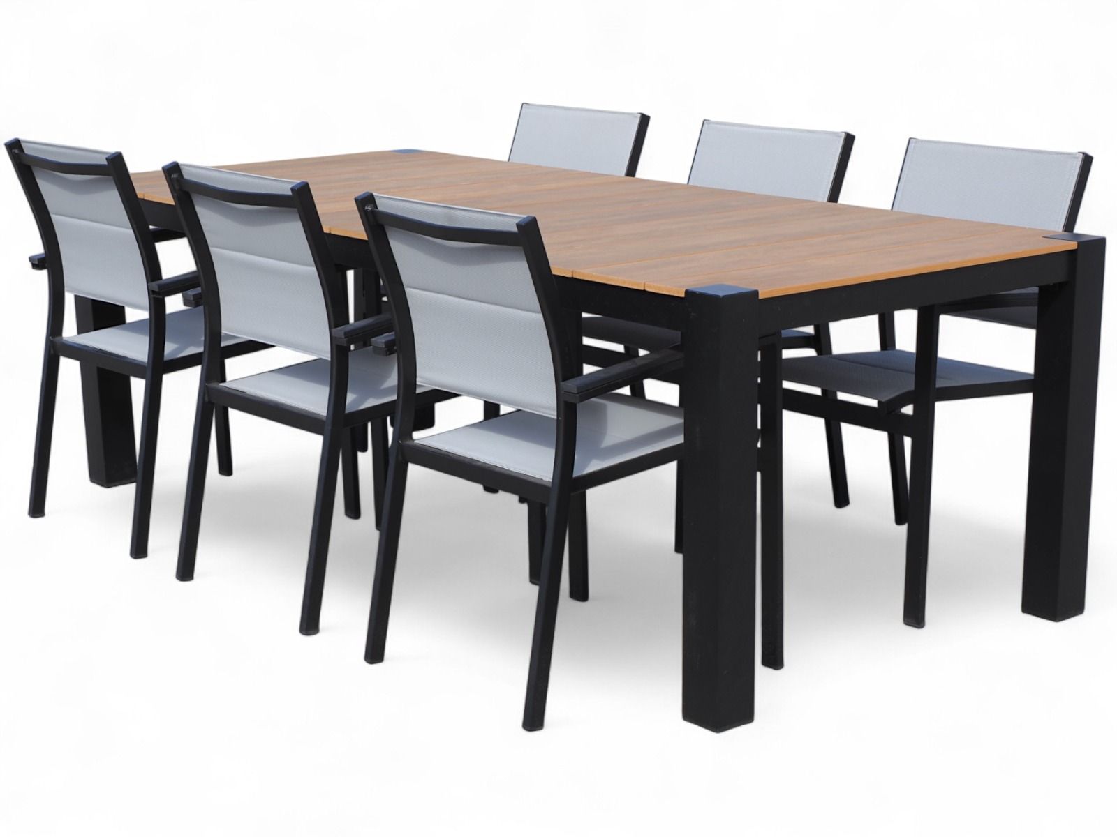 Valencia terassipöytä ja kuusi Tango tuolia