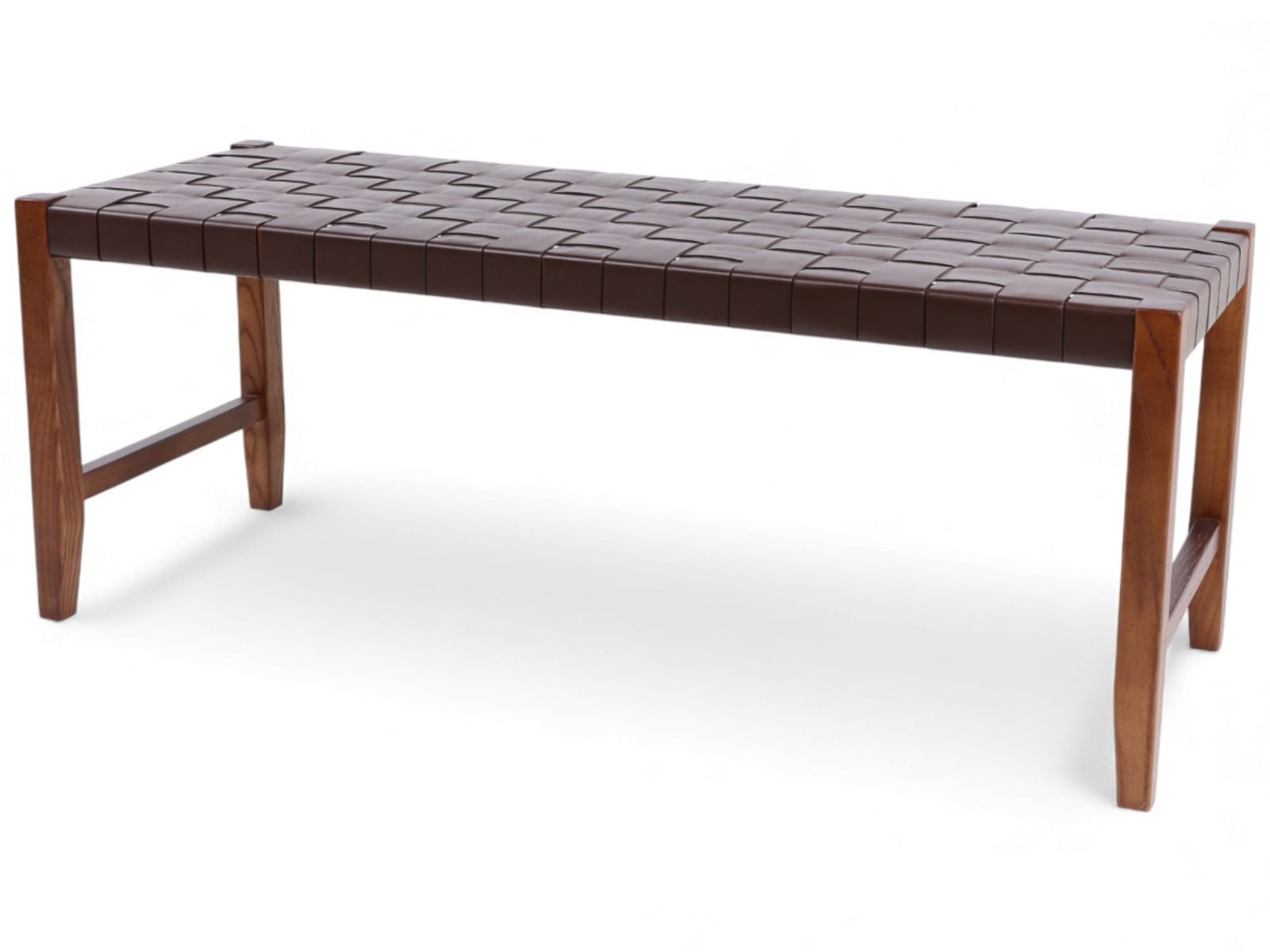 Valio eteispenkki 120 cm ruskea satulavyöllä