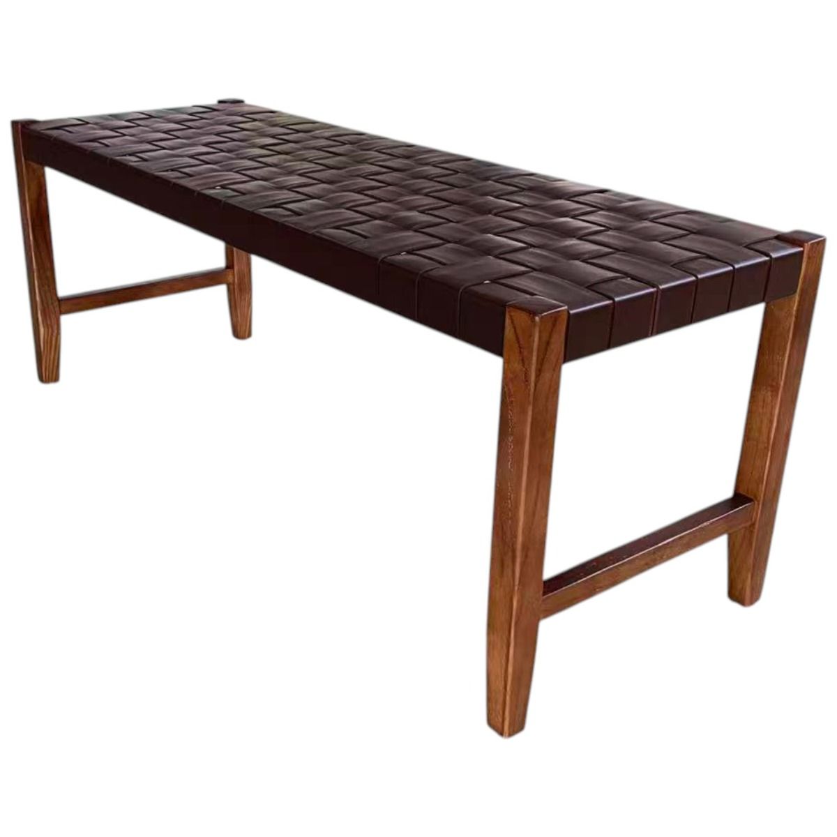 Valio penkki 120 cm satulavyöllä ruskea