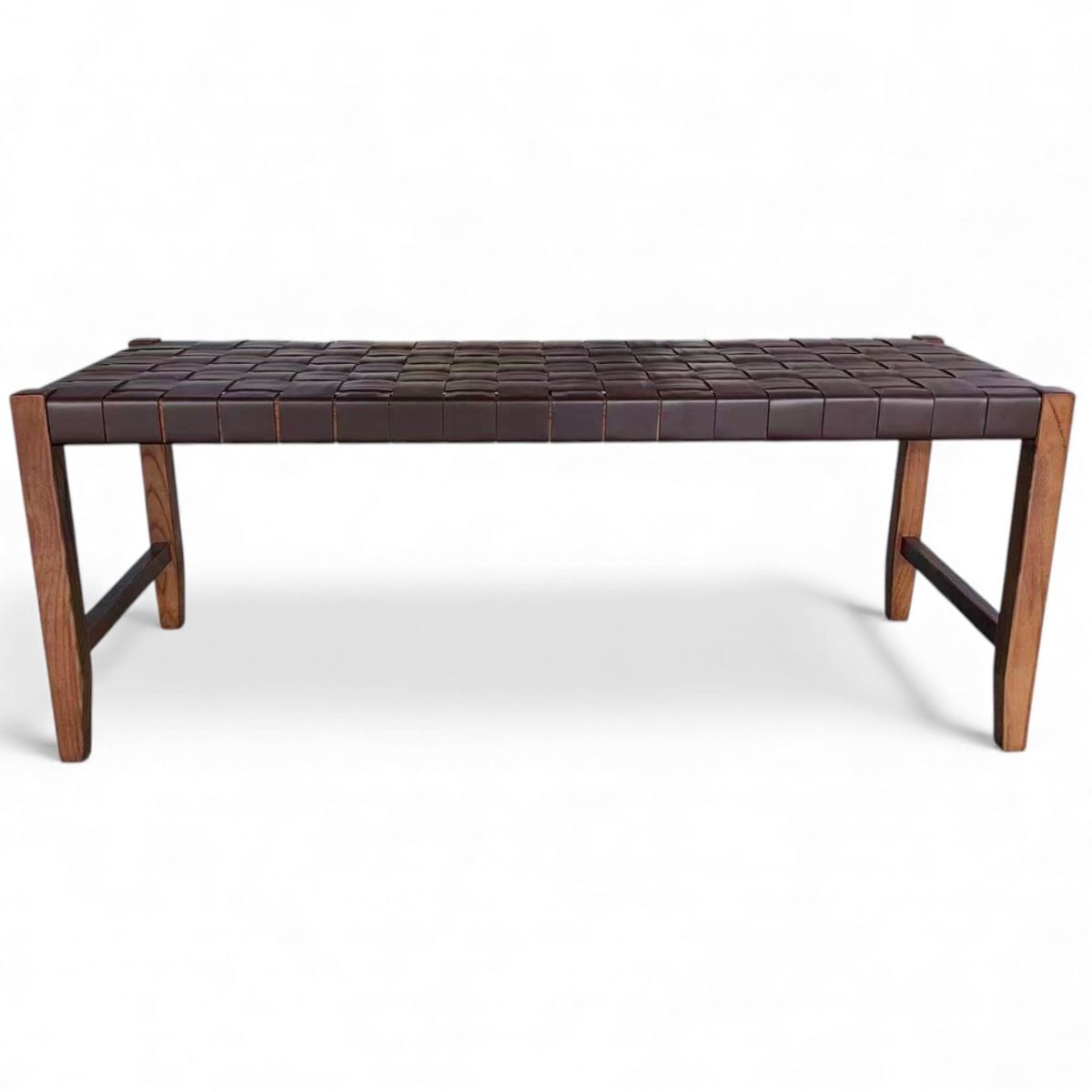 Valio eteispenkki 120 cm ruskea satulavyöllä