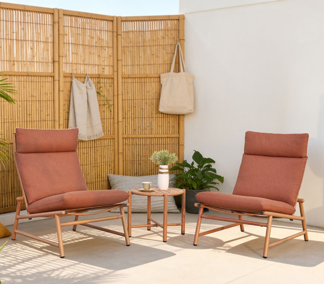 Vanamo nojatuolisetti kahdelle ulkokäyttöön terra