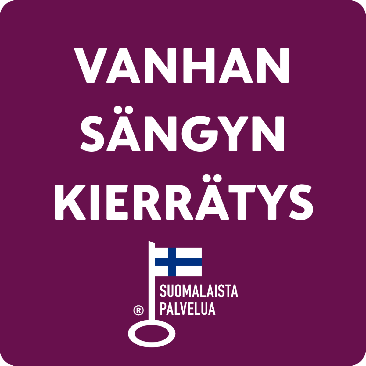 Vanhan sängyn poisvienti ja kierrätys