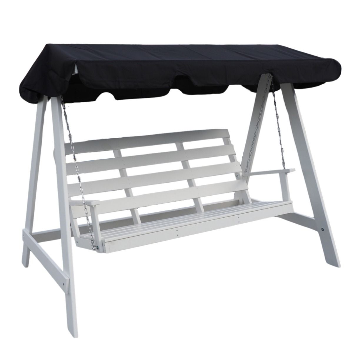 Venta keinun kattokangas, musta tai harmaa