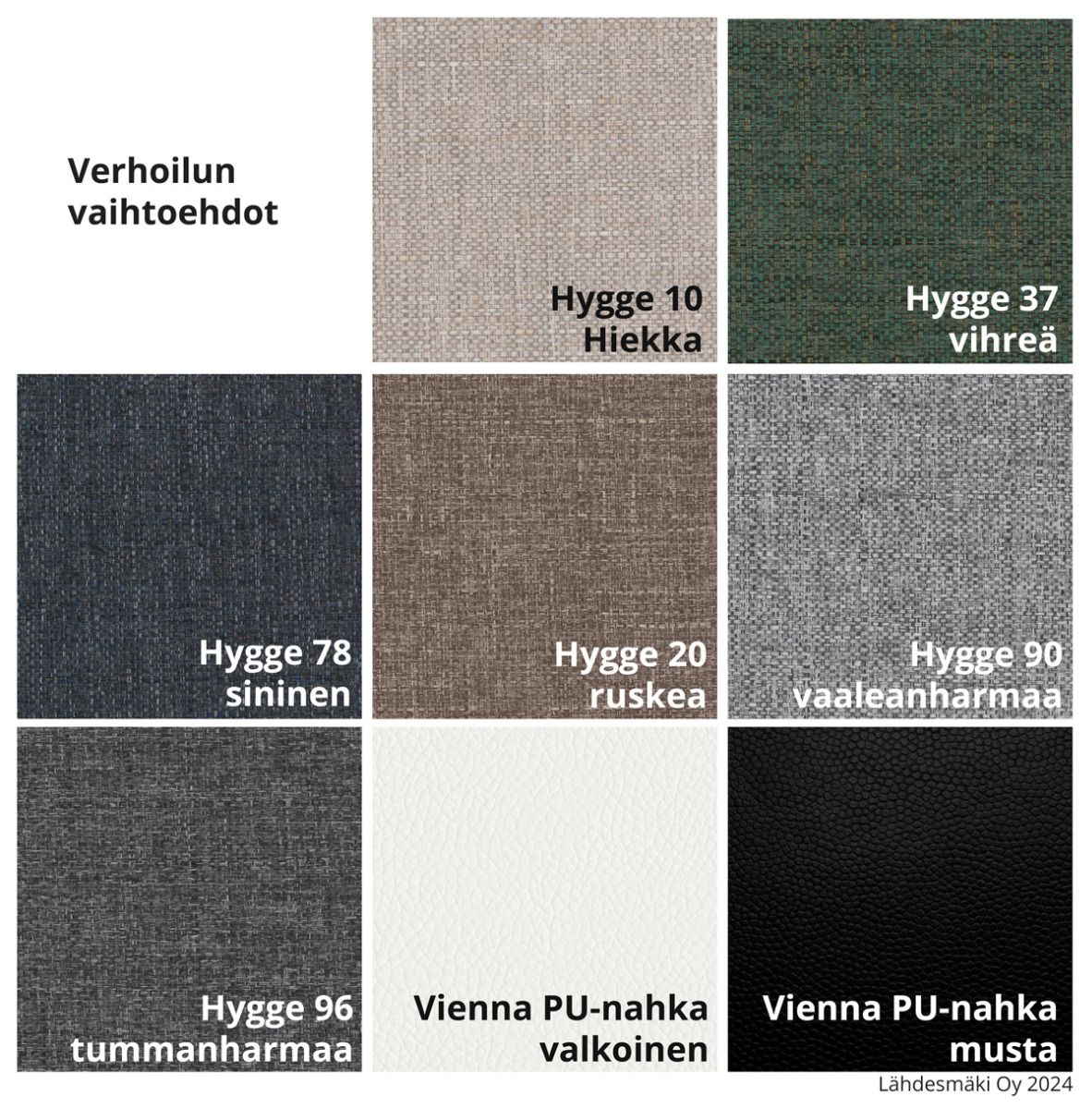 Tammi baarituoli verhoiltu, eri värejä