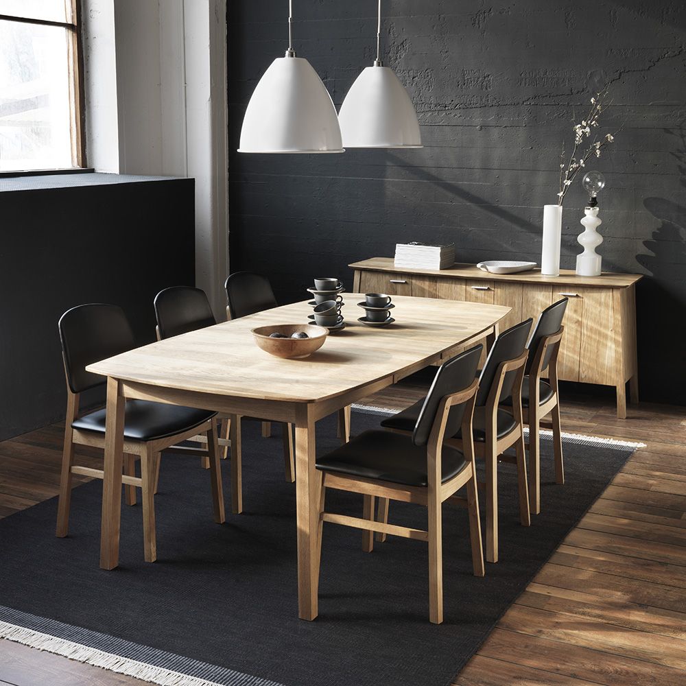 Hans K Verona-ellipsi ruokapöytä 160cm, tammi