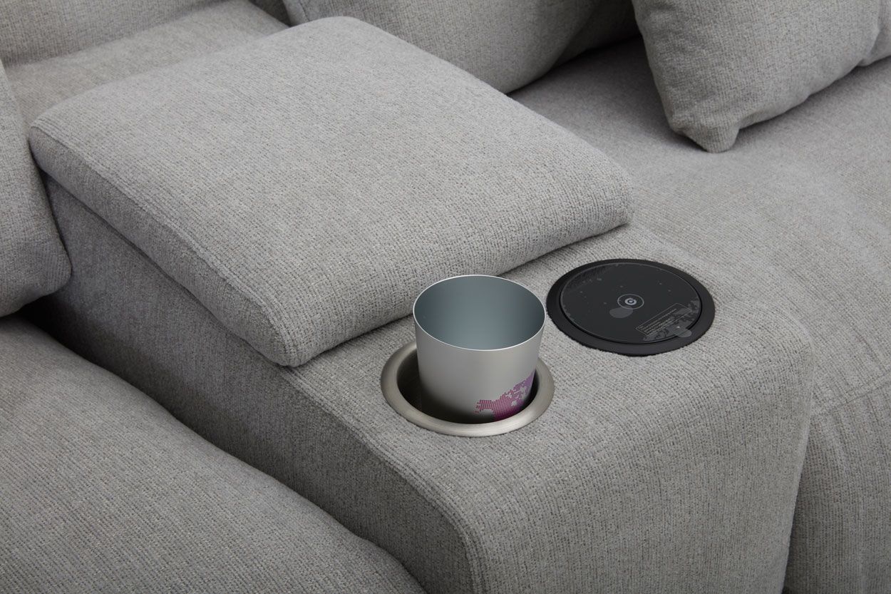 Versailles avokulmasohva sähkösäädöllä