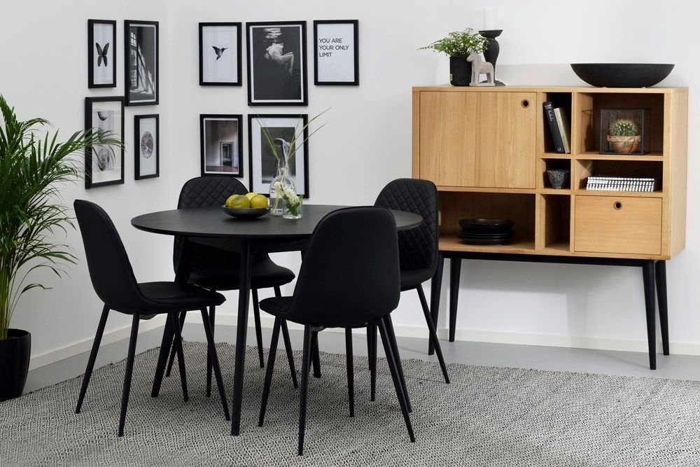 Rowico Yumi ruokapöytä 115cm, musta