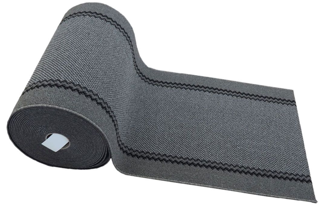 Vienna käytävämatto, harmaa. Leveys 80cm, pituus itse valittavissa.