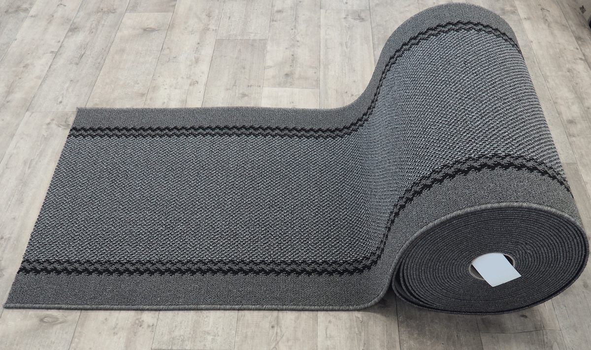 Vienna käytävämatto 80 cm harmaa