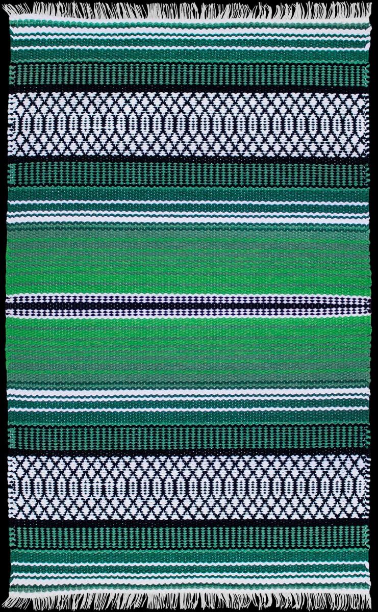 Maija Vihreä puuvillamatto, eri kokoja