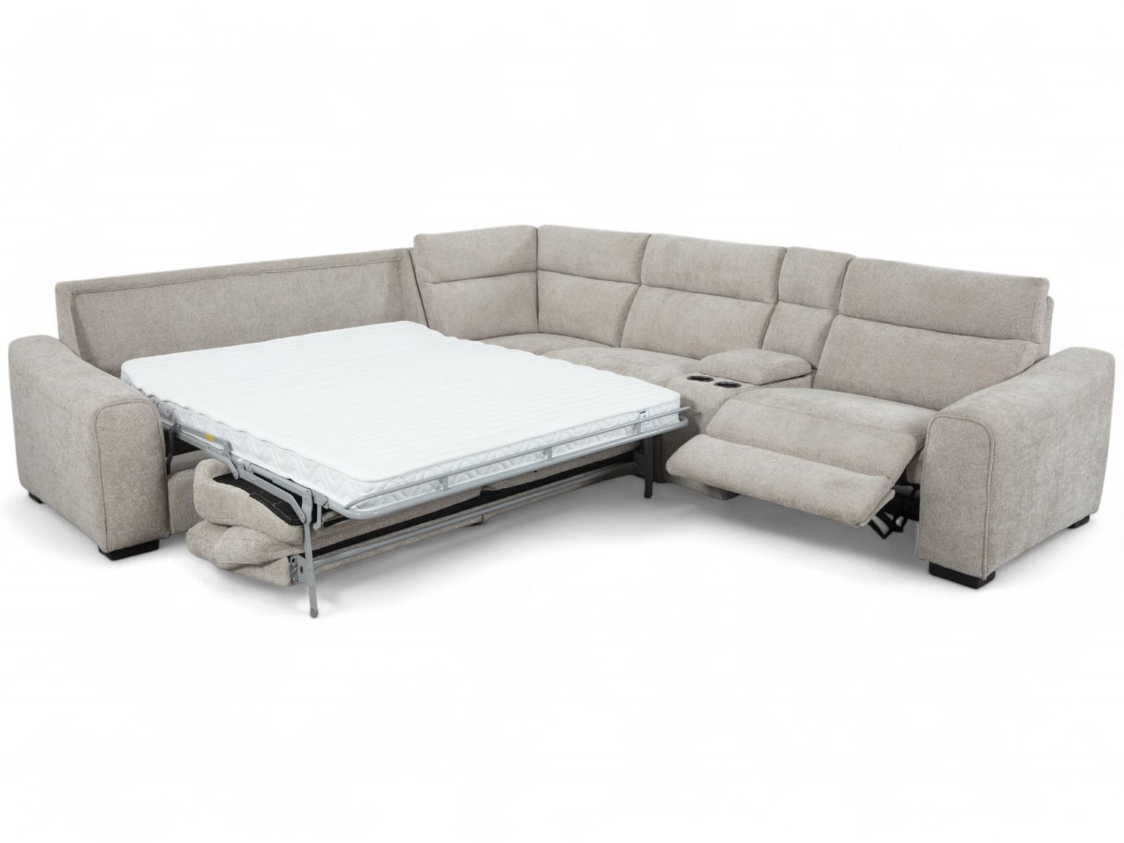 Viking vuodekulmasohva mekanismilla, taupe